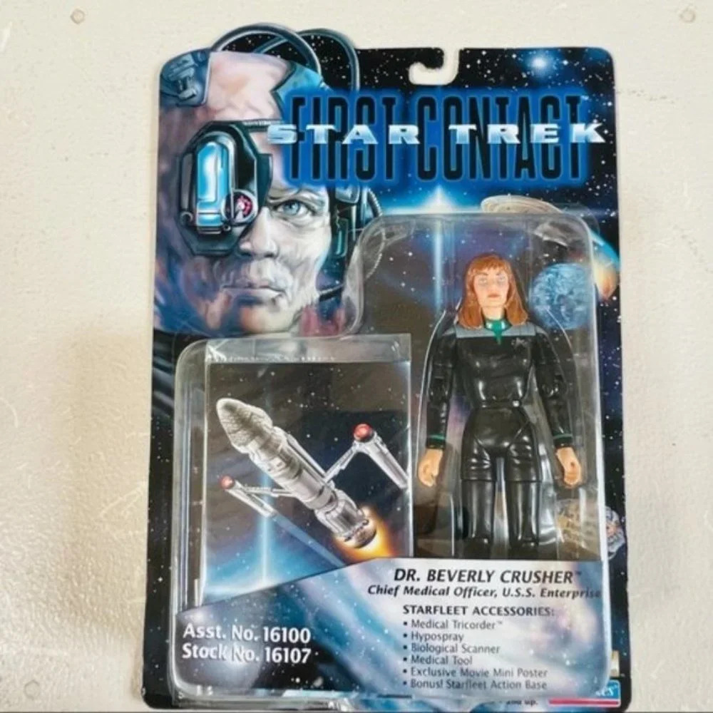 Star Trek First Contact Dr Beverly Crusher Figure Vintage Box Playmates Medical